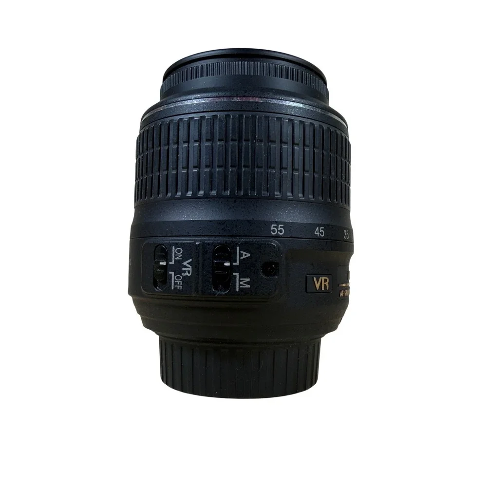 Nikon AF-S DX Nikkor 18-55mm f/3.5-5.6G VR Zoom Lens Black Fully Tested Works